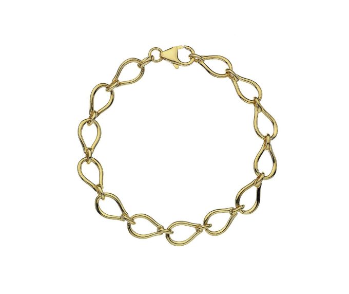 9ct Yellow Gold Echo Loop Bracelet