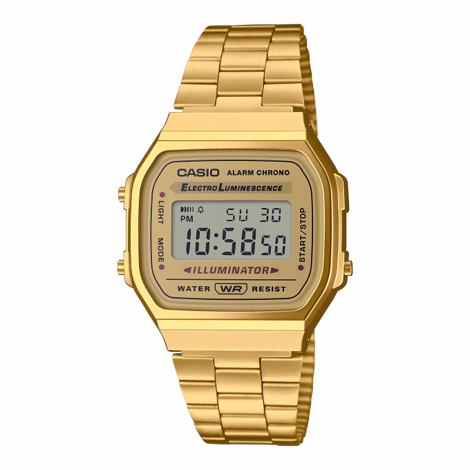 Casio Vintage Gold Steel Watch A168WG-9EF