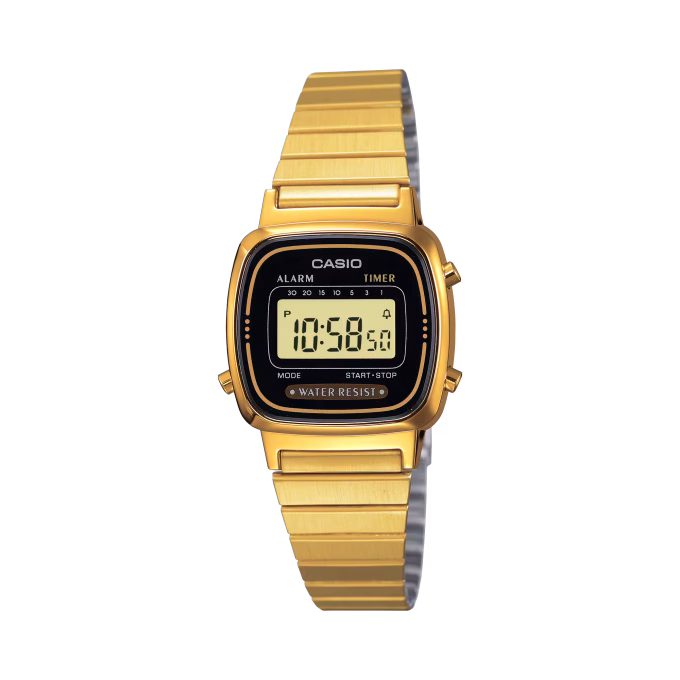Casio Vintage Gold Steel Watch LA670WEGA-1EF
