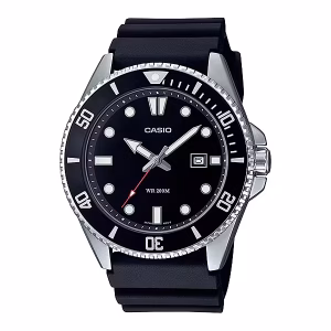 Casio Black Diver Steel Watch MDV-107-1A1VEF