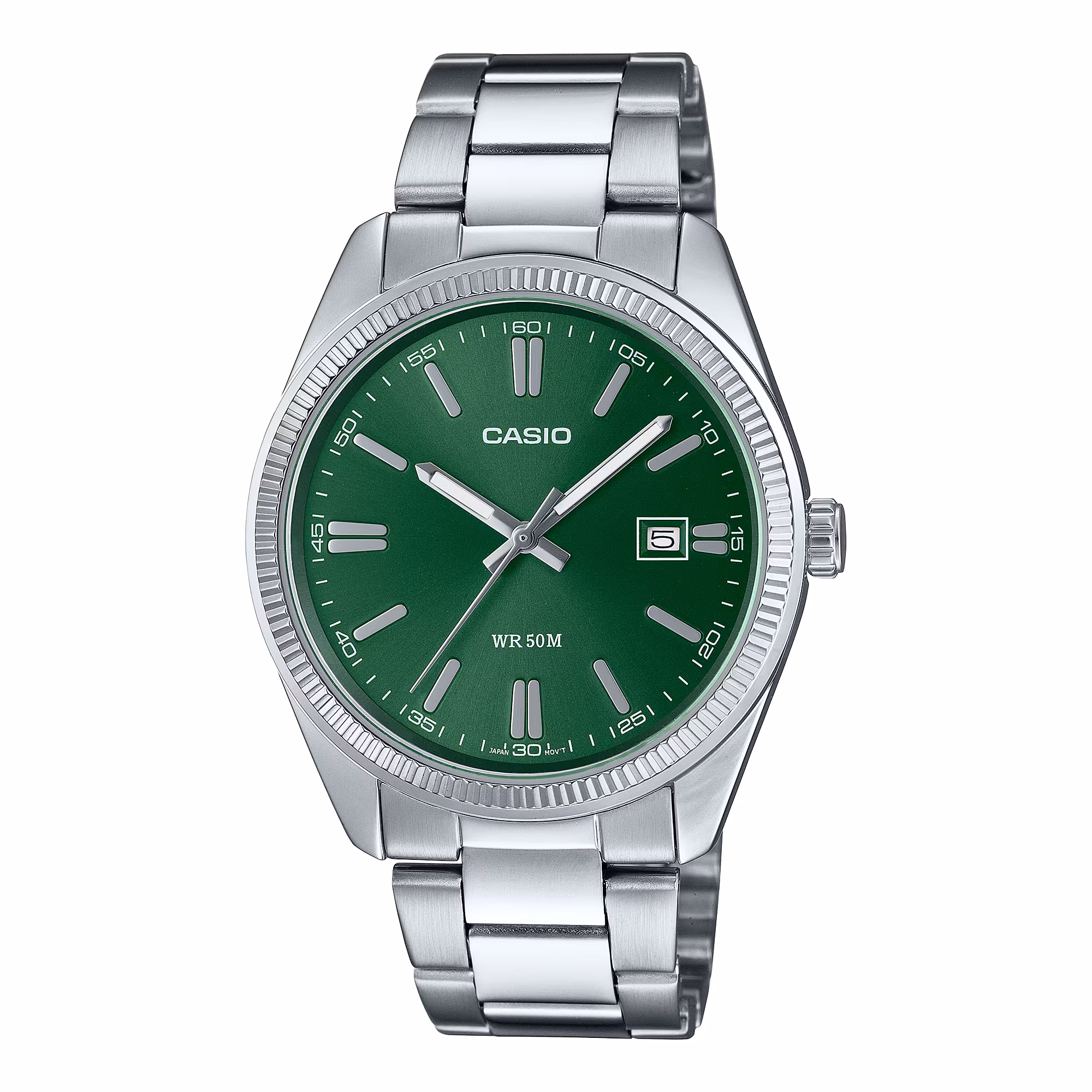 Casio Green Dial Watch MTP-1302PD-3AVEF