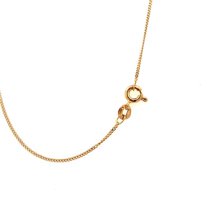 Yellow Gold CZ Circles Necklace