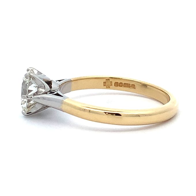 1.24ct Diamond Solitaire Gold & Platinum Ring