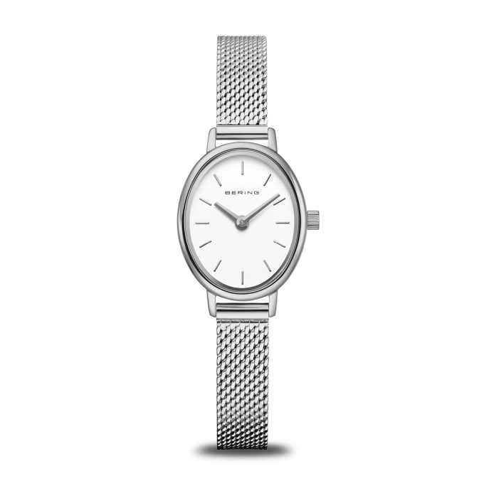 Bering Ladies Silver Oval Dial Watch 11020-004