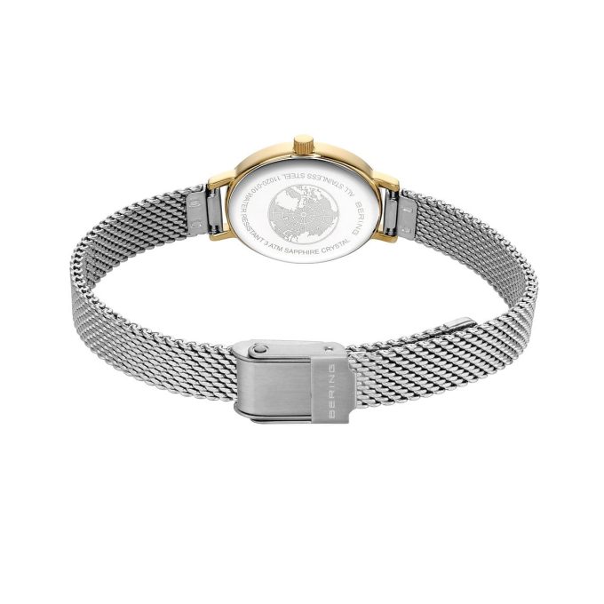 Bering Ladies Two Tone Oval Dial Watch 11020-010