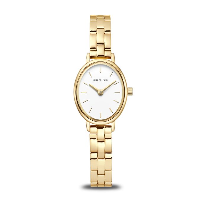 Bering Ladies Gold Oval Dial Watch 11020-734