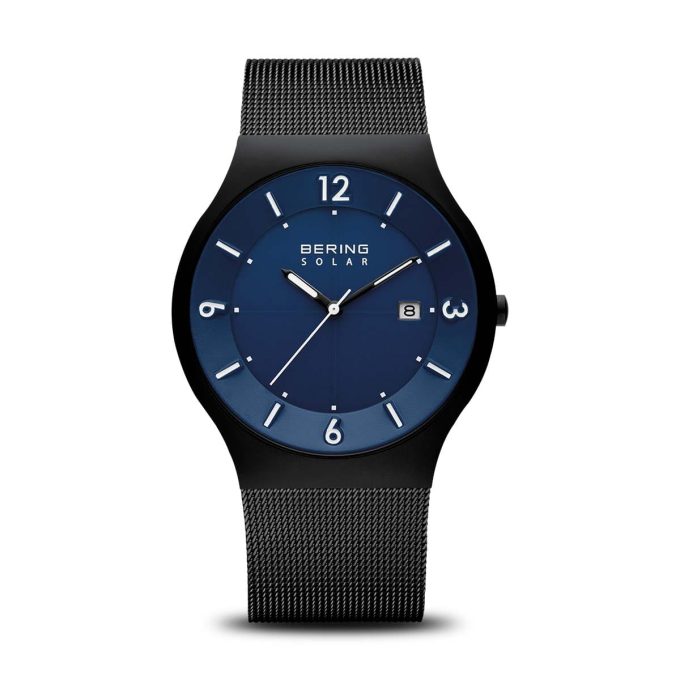 Bering Gents Blue / Black Solar Date Watch 14440-227