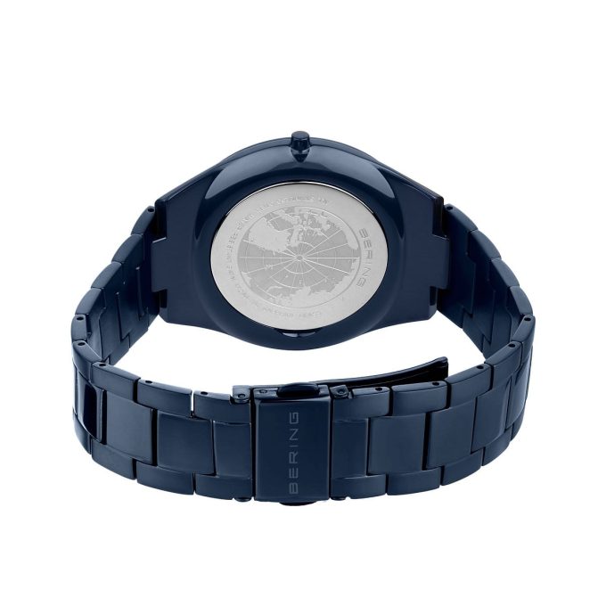 Bering Gents Brushed Blue Date Watch 17240-797