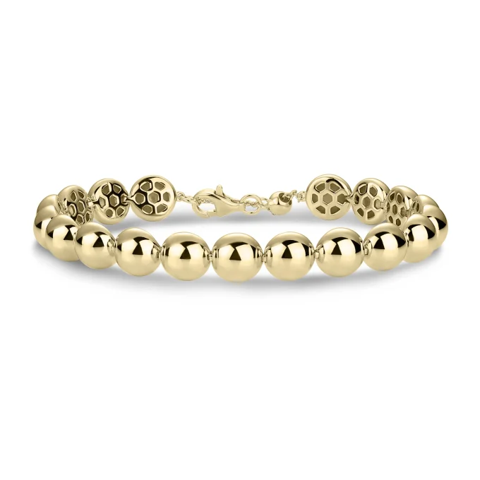 Yellow Gold Vermeil Dome Bracelet