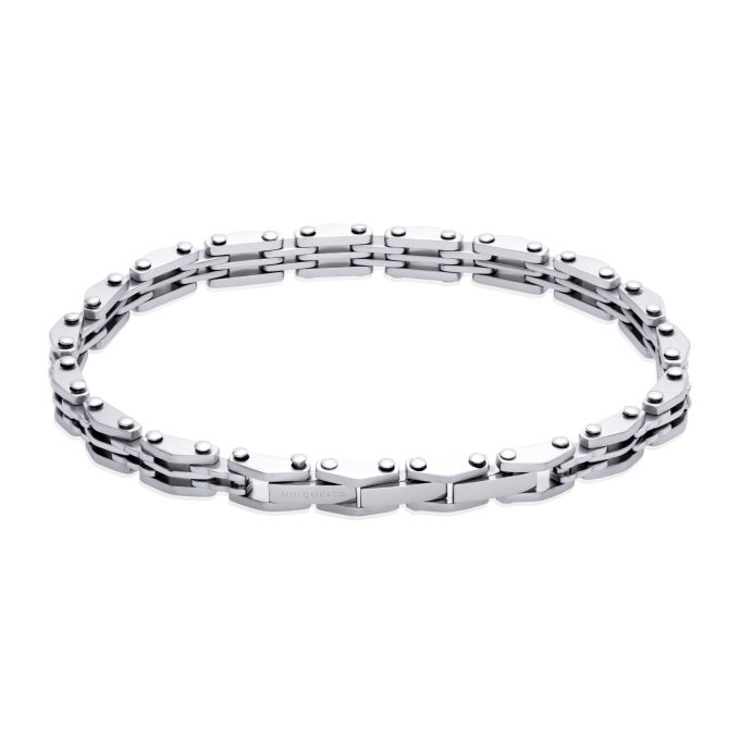 Unique Stainless Steel Gate Link Bracelet