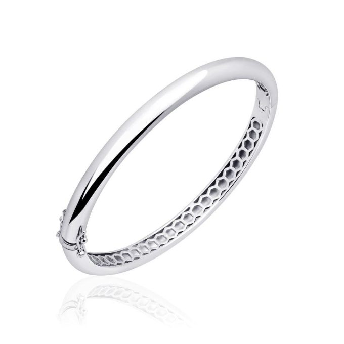 Silver Hinged Bangle