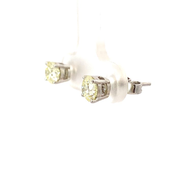 1.00ct Diamond White Gold Stud Earrings