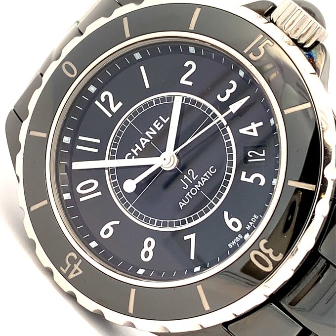 Chanel J12 Black Ceramic Automatic Midsize Watch