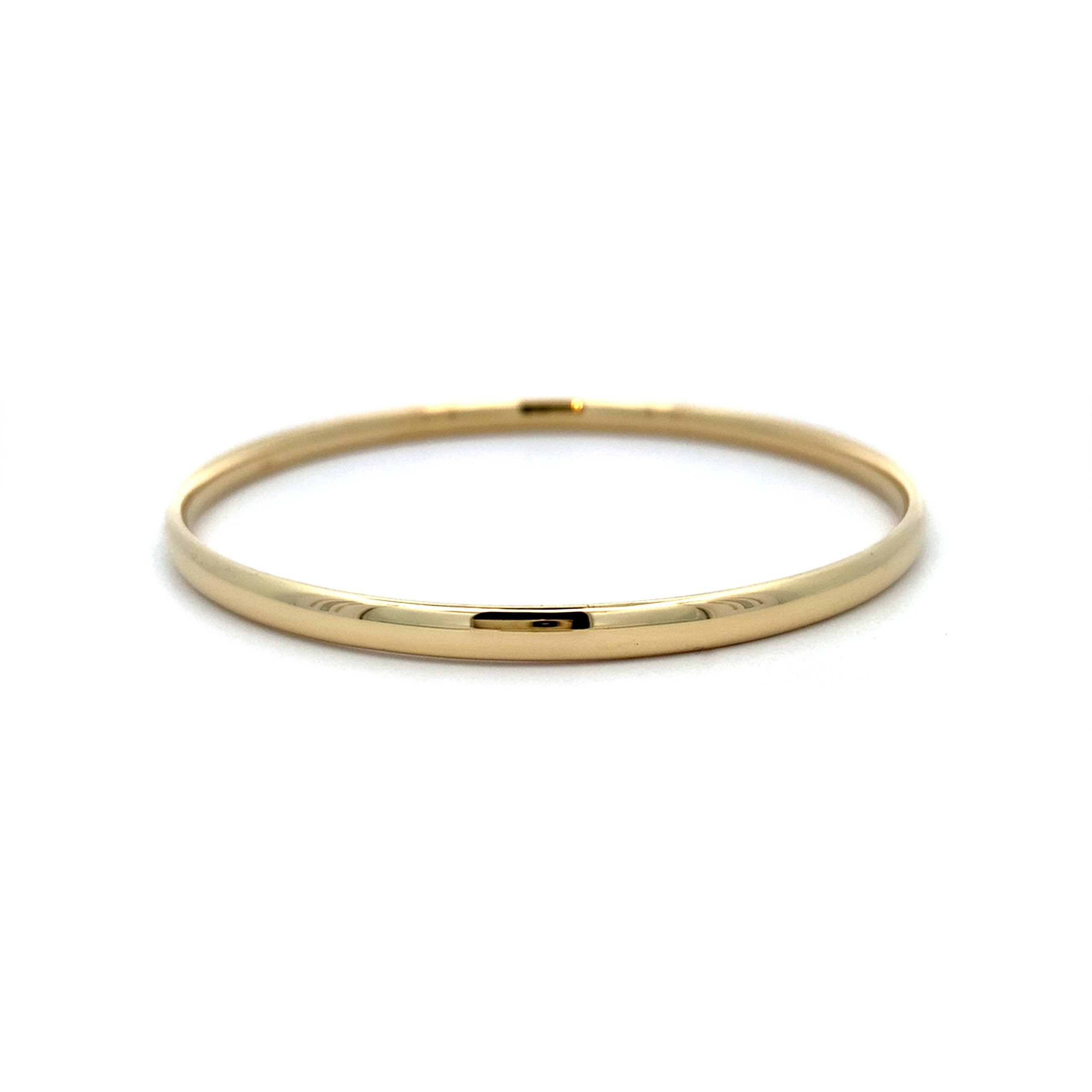 9ct Yellow Gold Solid Court Bangle
