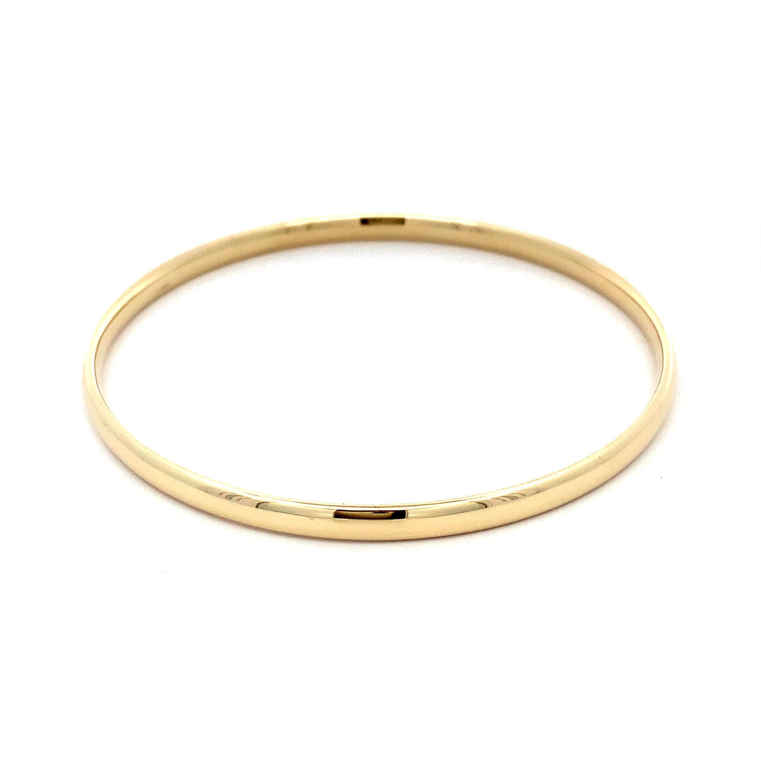 9ct Yellow Gold Solid Court Bangle
