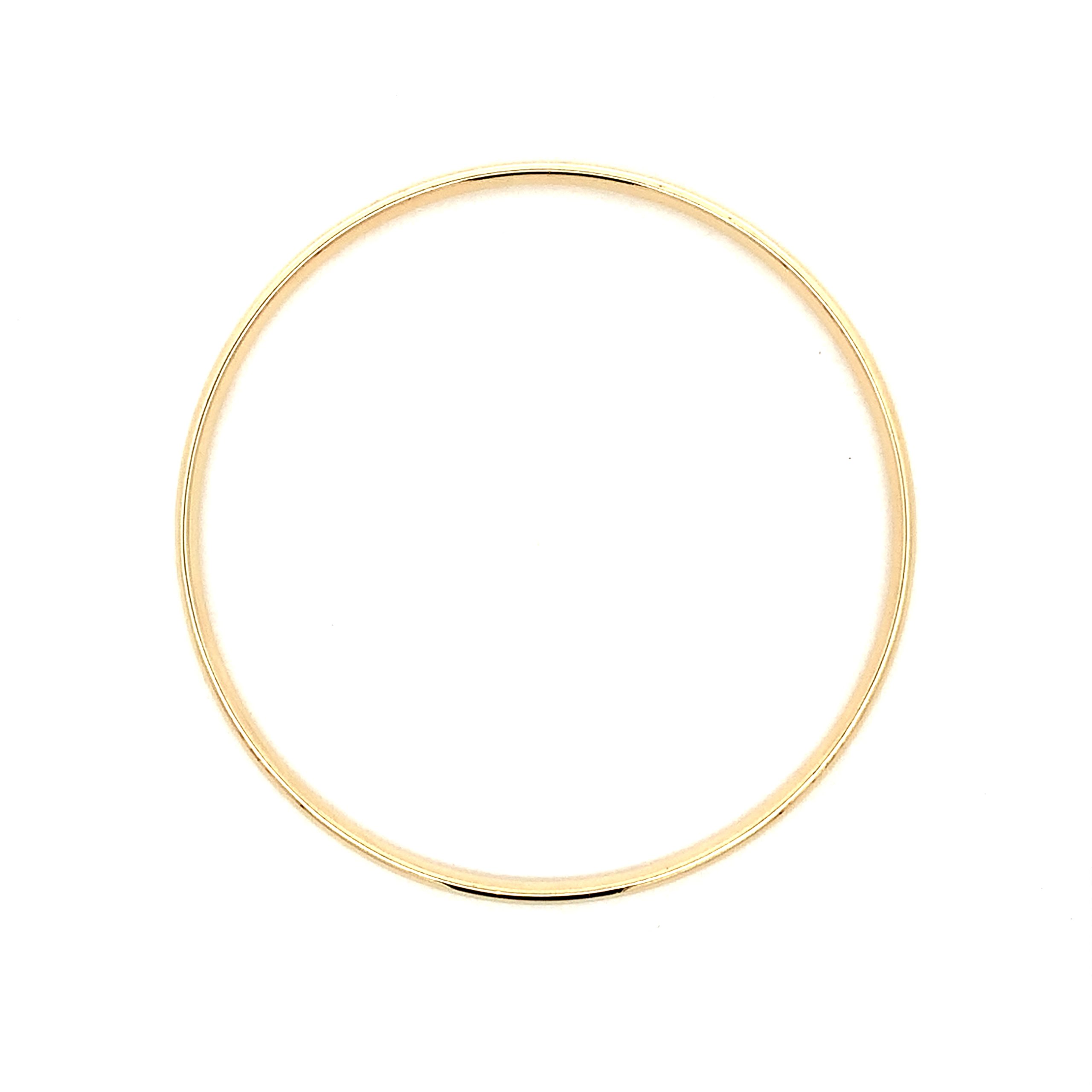 9ct Yellow Gold Solid Court Bangle