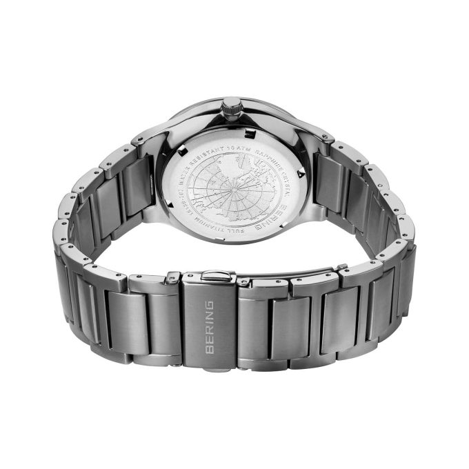 Bering Gents Titanium Blue Date Watch 15139-707