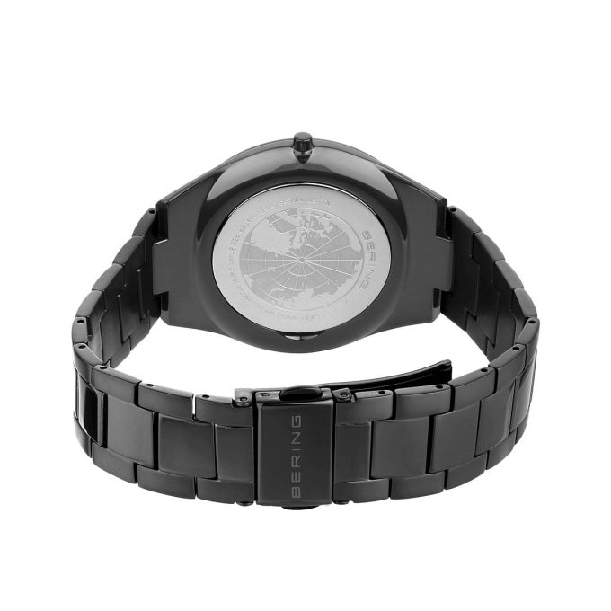 Bering Gents Gunmetal Slim Date Watch 17240-777