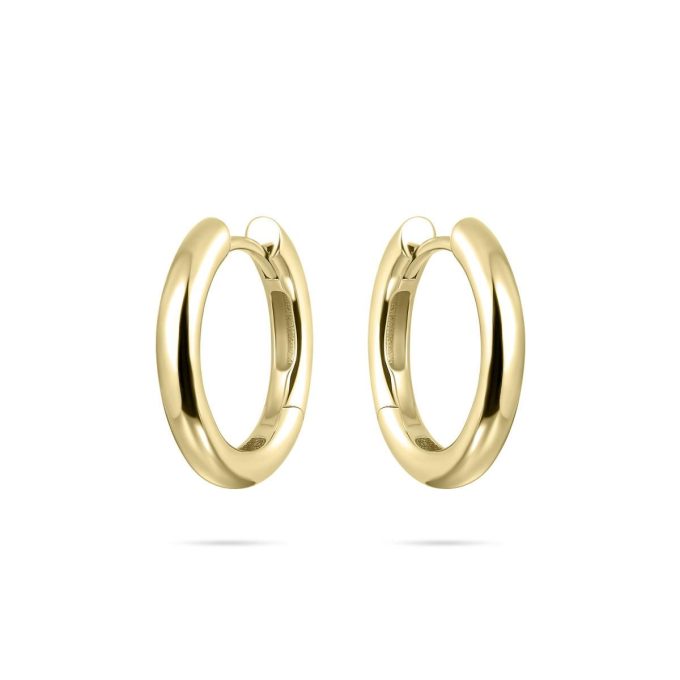 Gold Vermeil Huggie Hoop Earrings 20mm