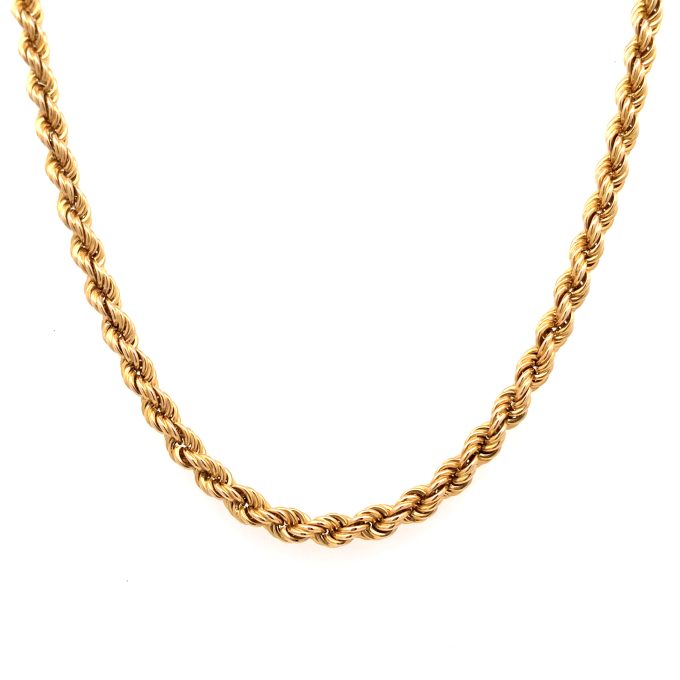9ct Yellow Gold, Rope Chain