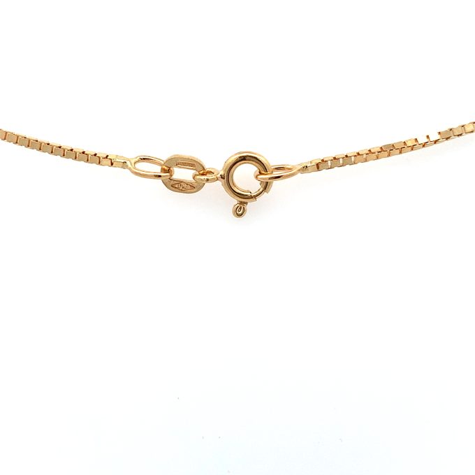 18ct Yellow Gold Box Link Chain