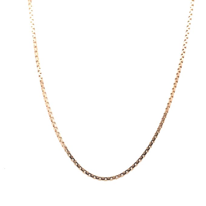 9ct Yellow Gold Box Link Chain