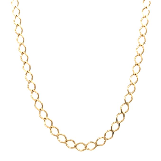 18ct Yellow Gold Open Link Chain