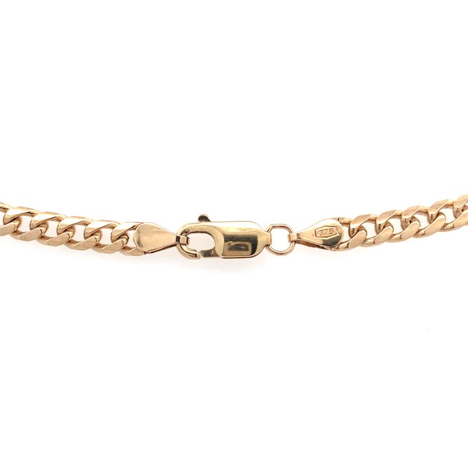 9ct Yellow Gold, Bombe Curb Chain