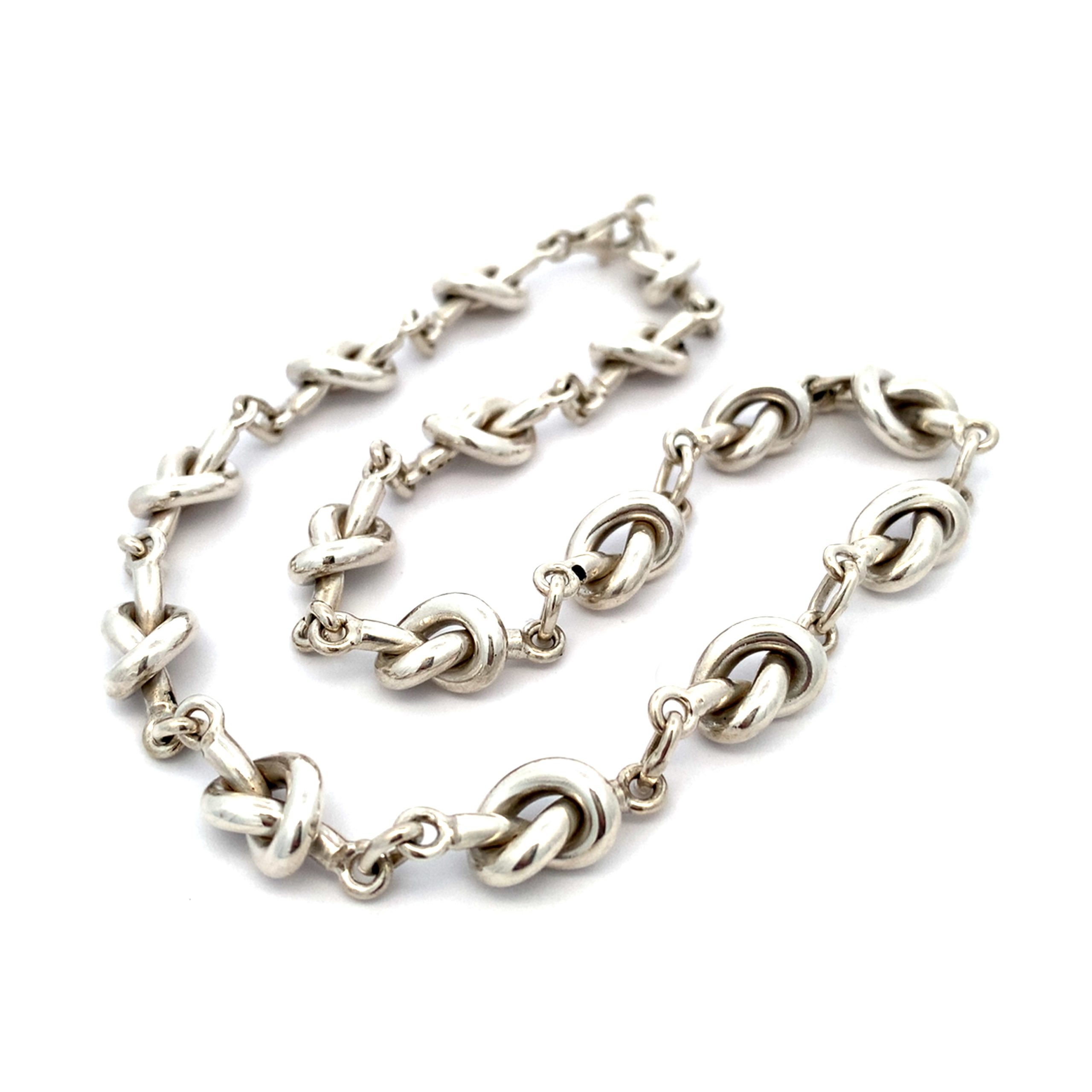 Heavy Weight Silver Knot Link Chain - 18"