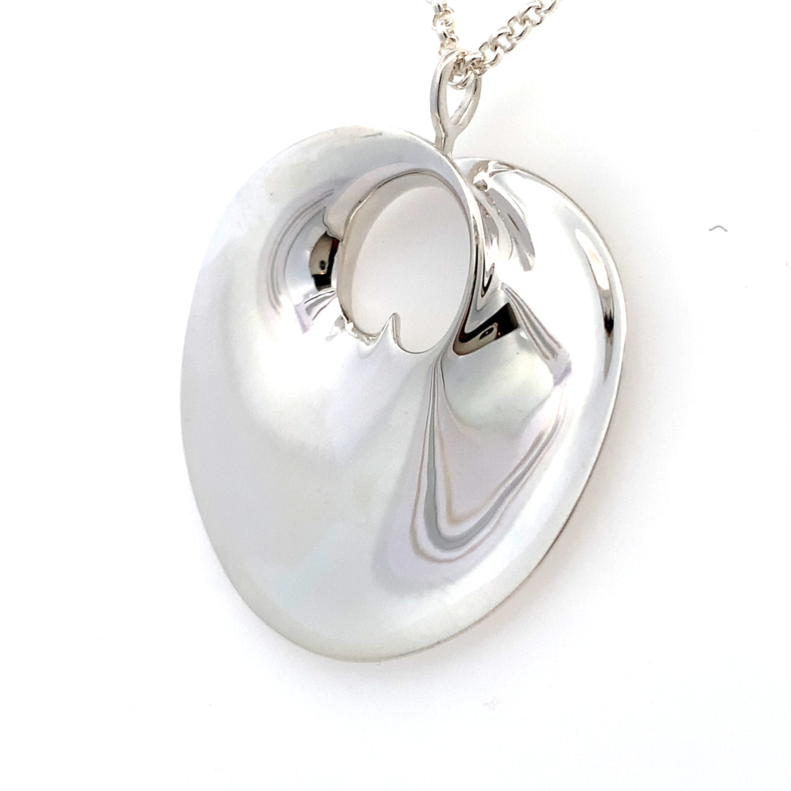 Georg Jensen Hidden Heart Silver Necklace