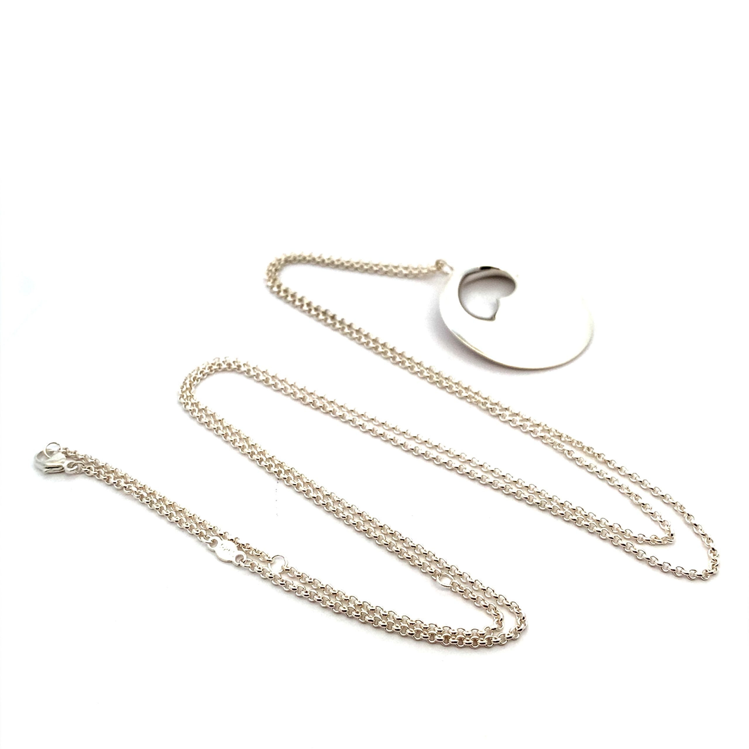 Georg Jensen Hidden Heart Silver Necklace