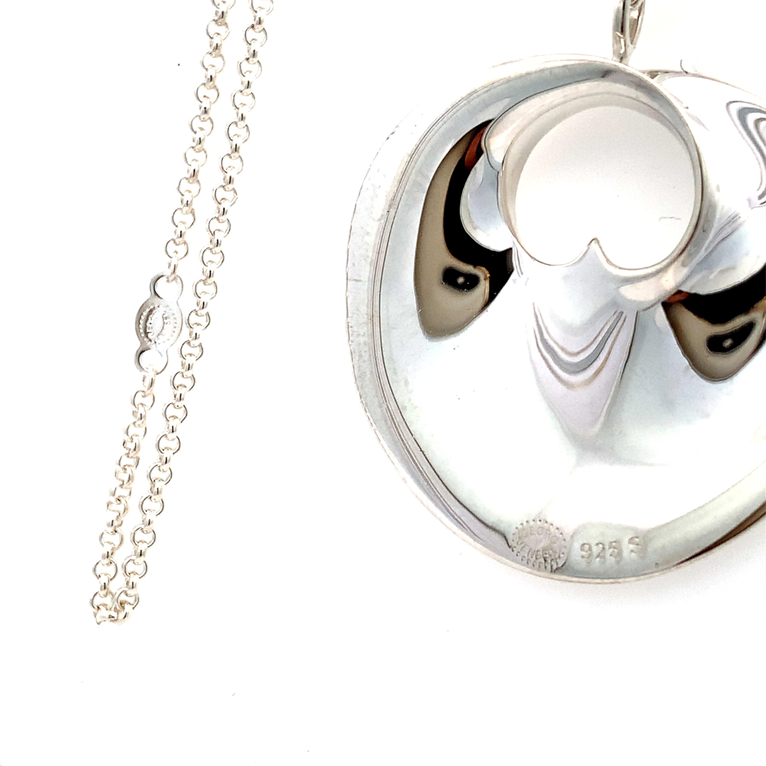 Georg Jensen Hidden Heart Silver Necklace