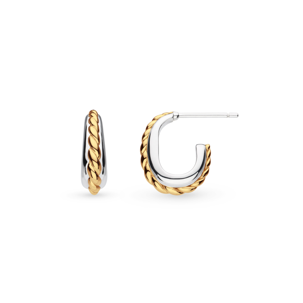 Kit Heath Marina Rope Band Semi Hoop Earrings