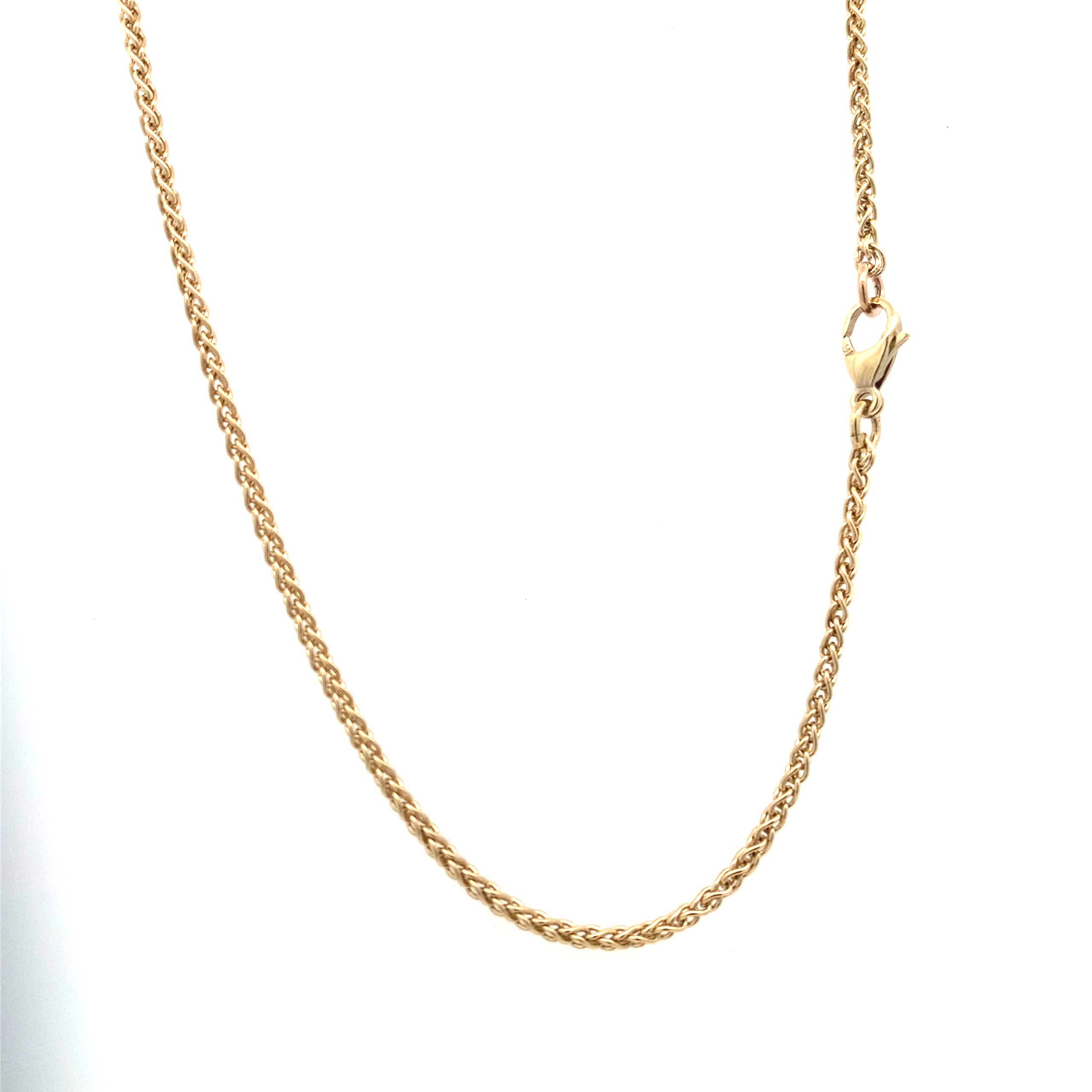 0.10ct Diamond Solitaire Two Tone Gold Necklace