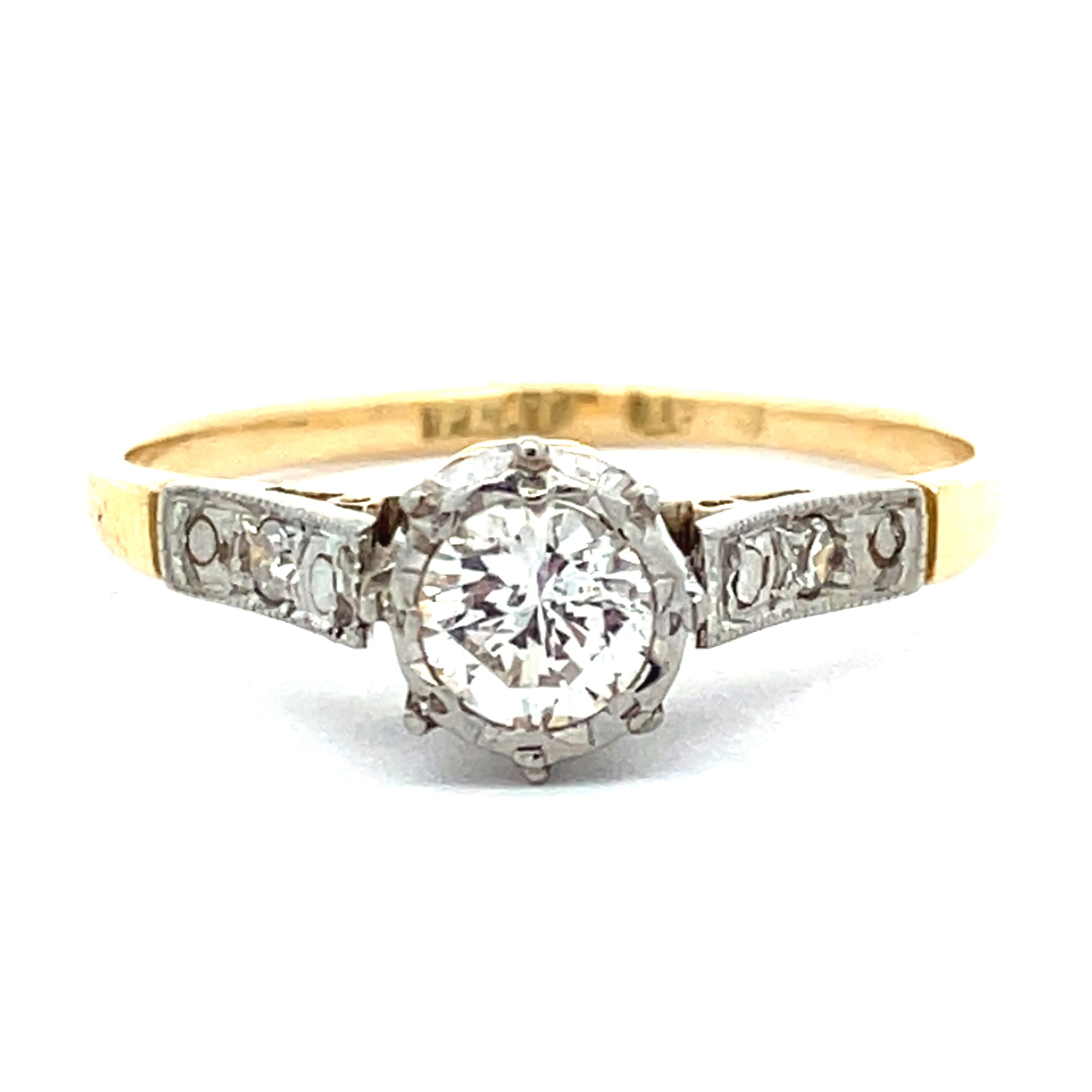 Vintage 0.25ct Diamond Solitaire Ring