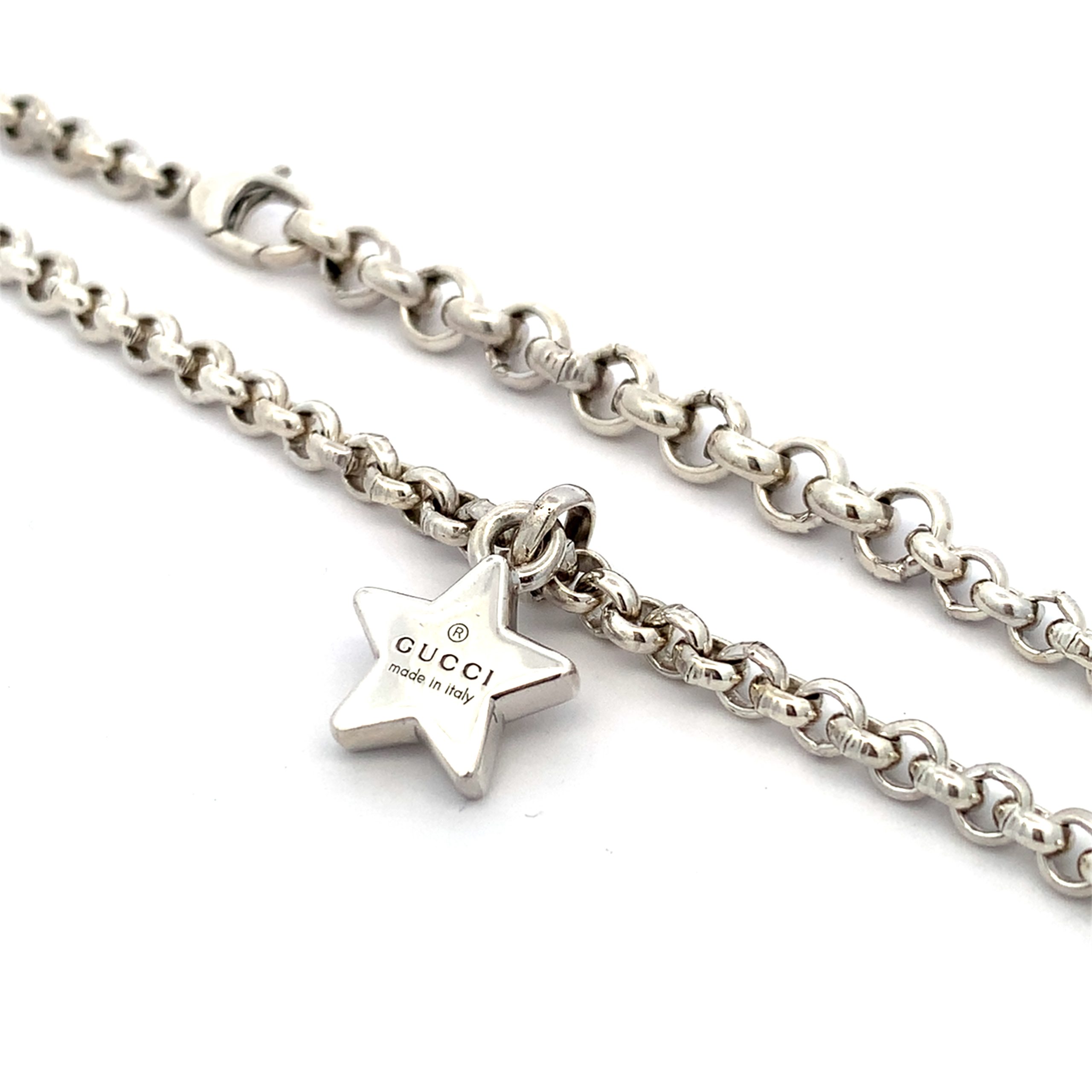 Gucci Silver Star Necklace