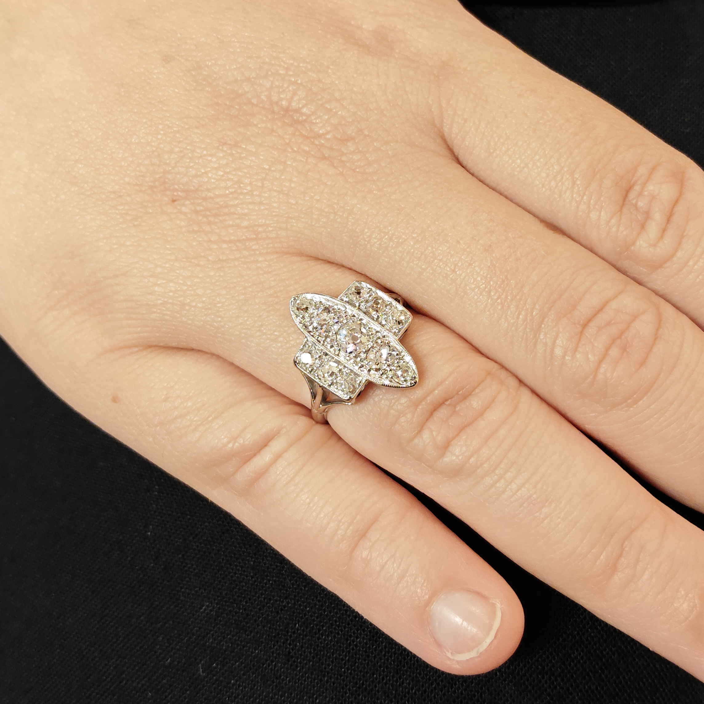 Art Deco Diamond and Platinum Dress Ring