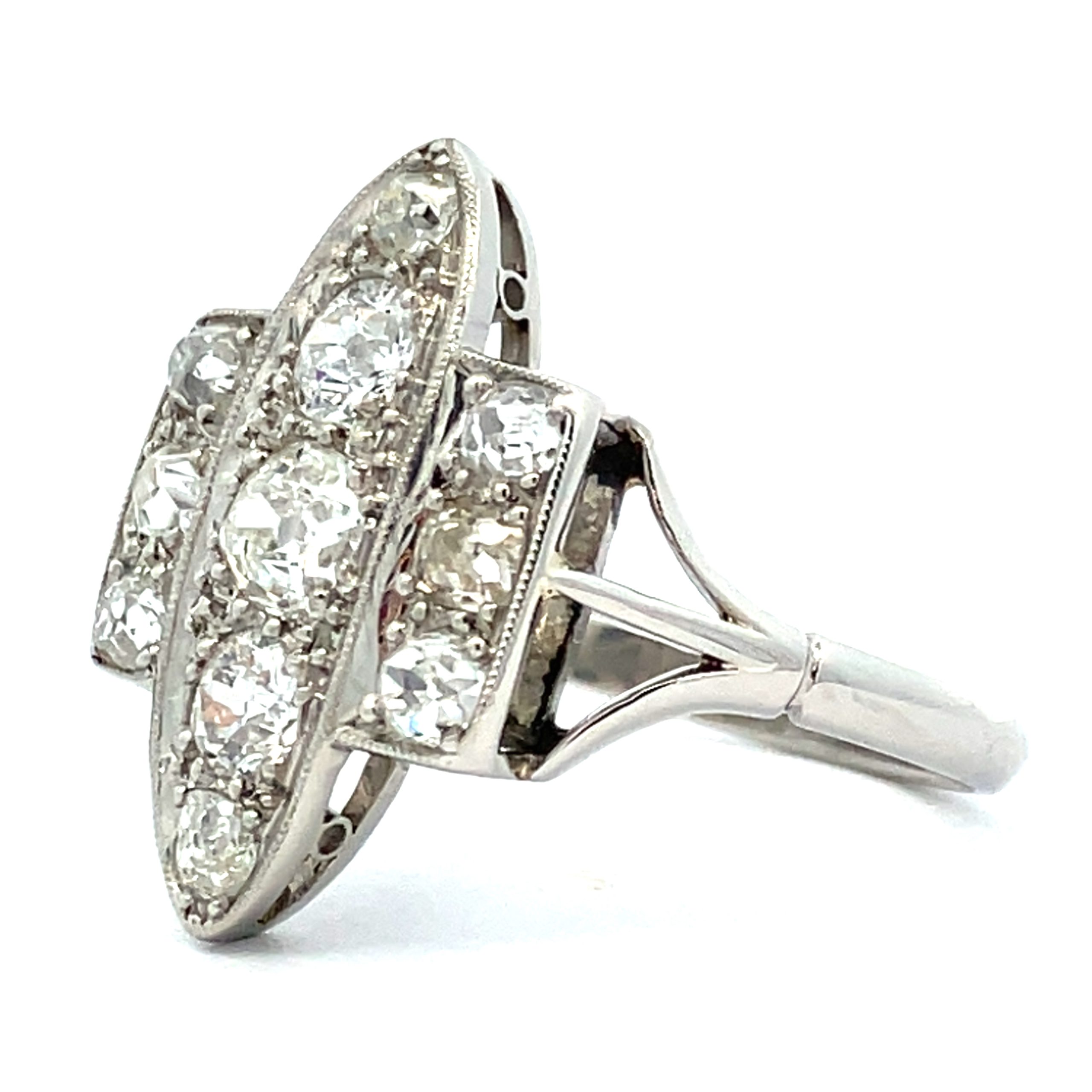 Art Deco Diamond and Platinum Dress Ring