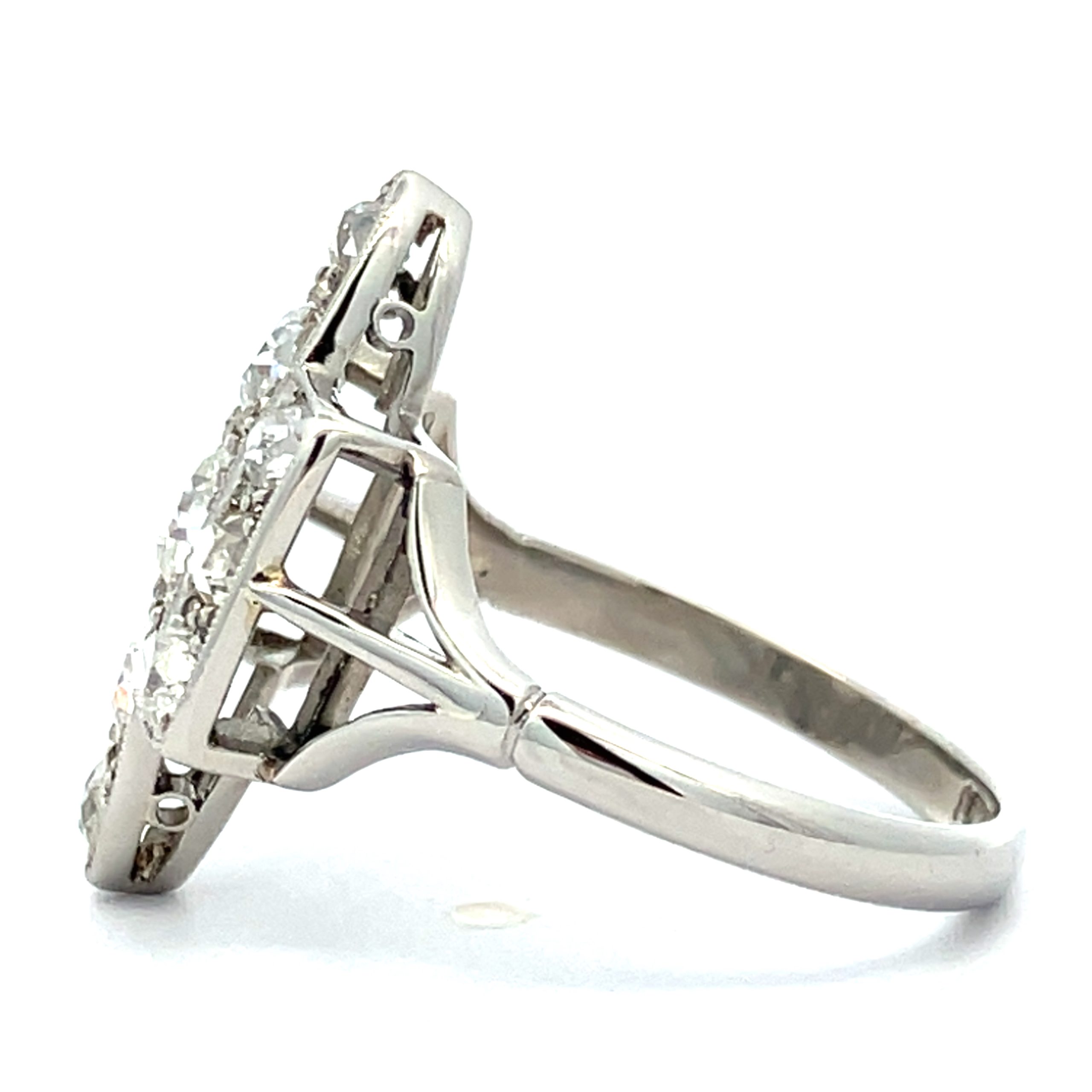 Art Deco Diamond and Platinum Dress Ring