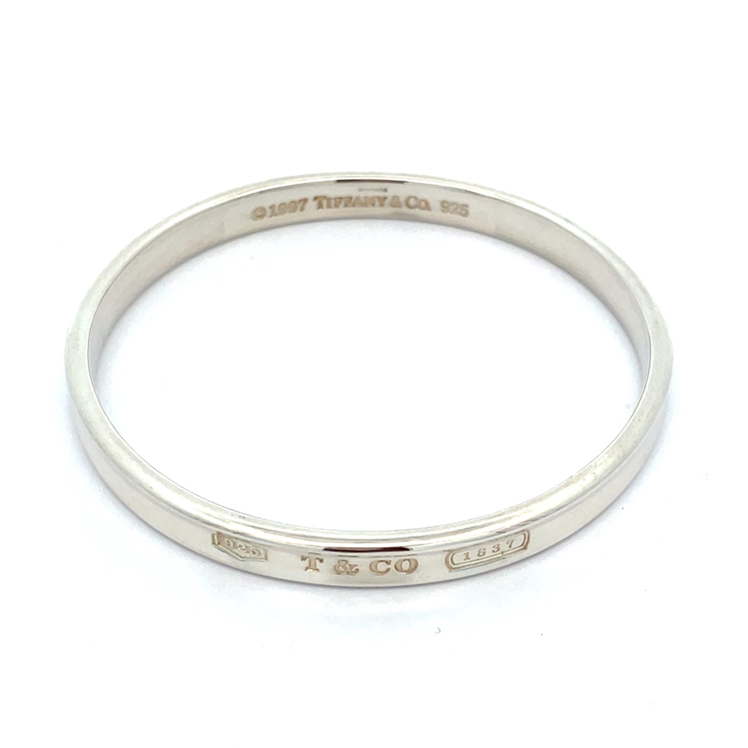 Tiffany & Co. '1837' Oval Silver Bangle
