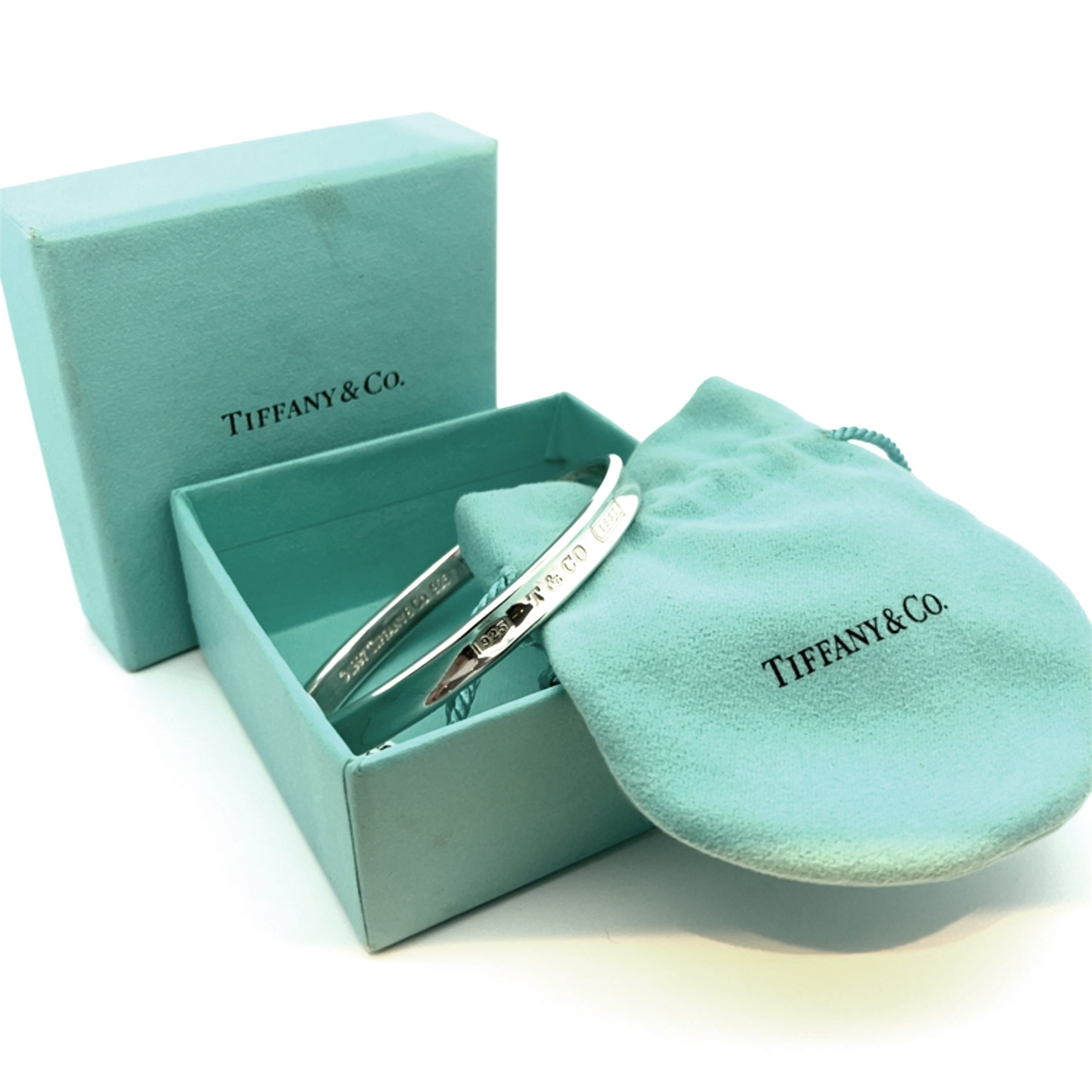 Tiffany & Co. '1837' Oval Silver Bangle