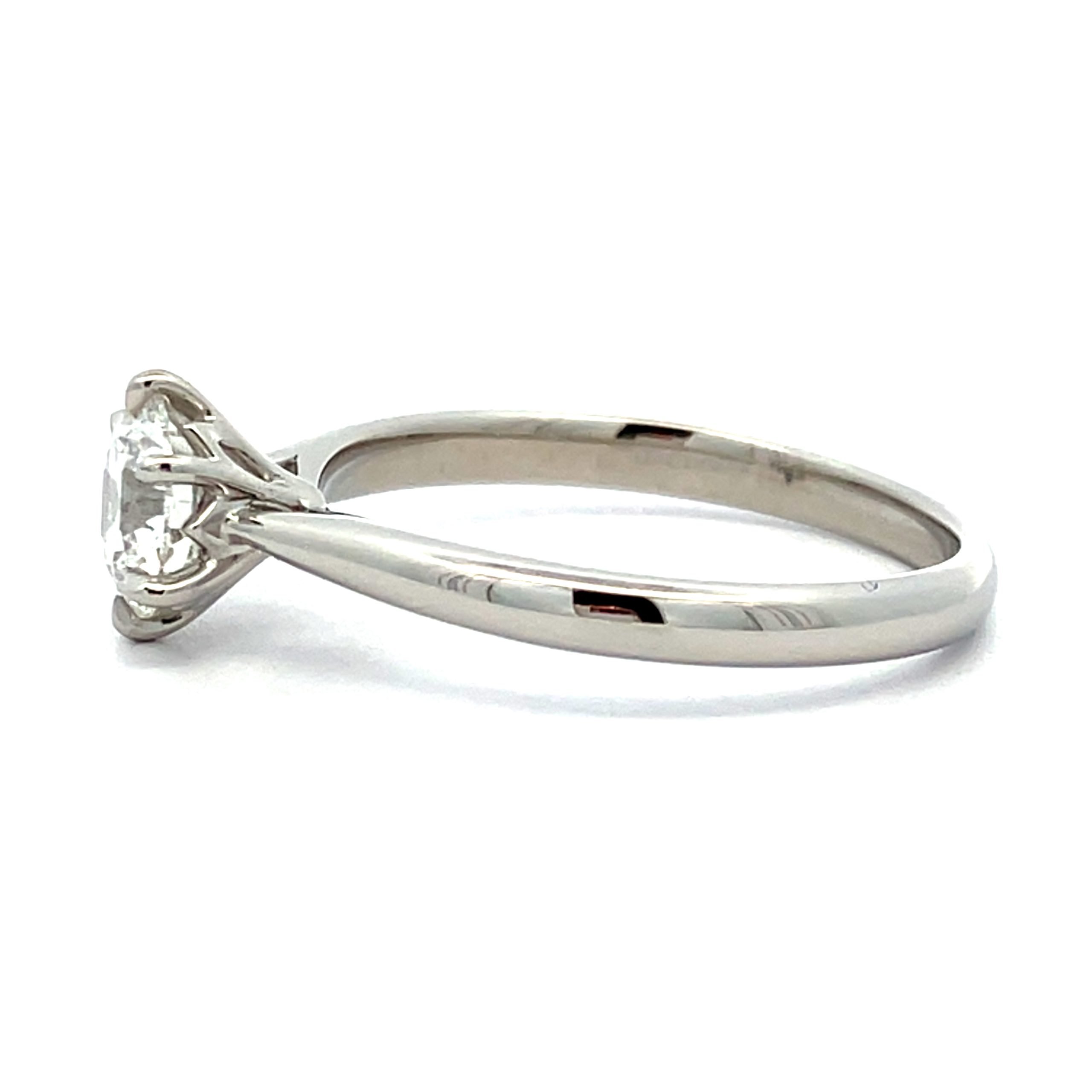 Stunning 0.80ct Diamond Six Claw Platinum Solitaire Ring