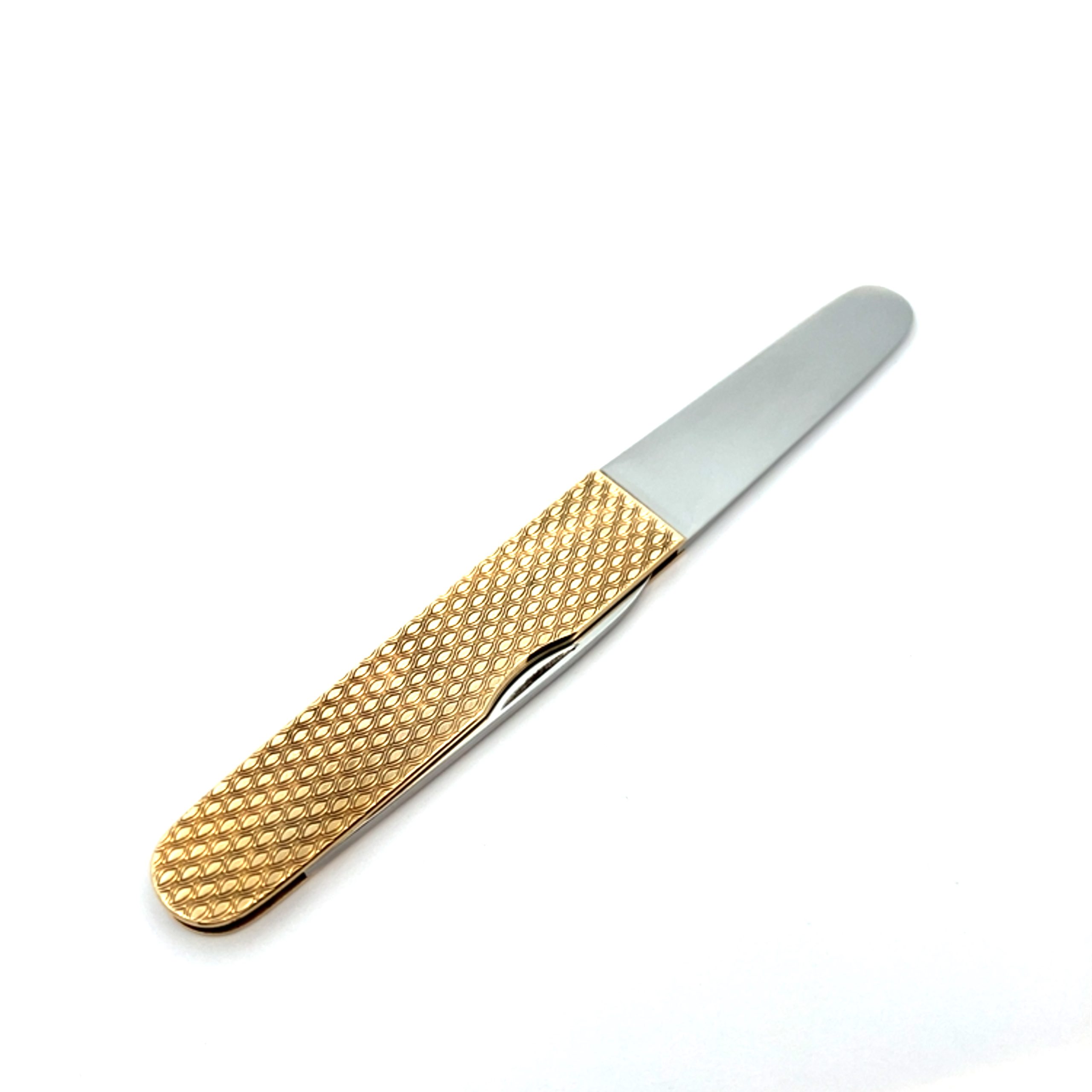 Vintage Gold Layered Paper / Pen Knife 1964