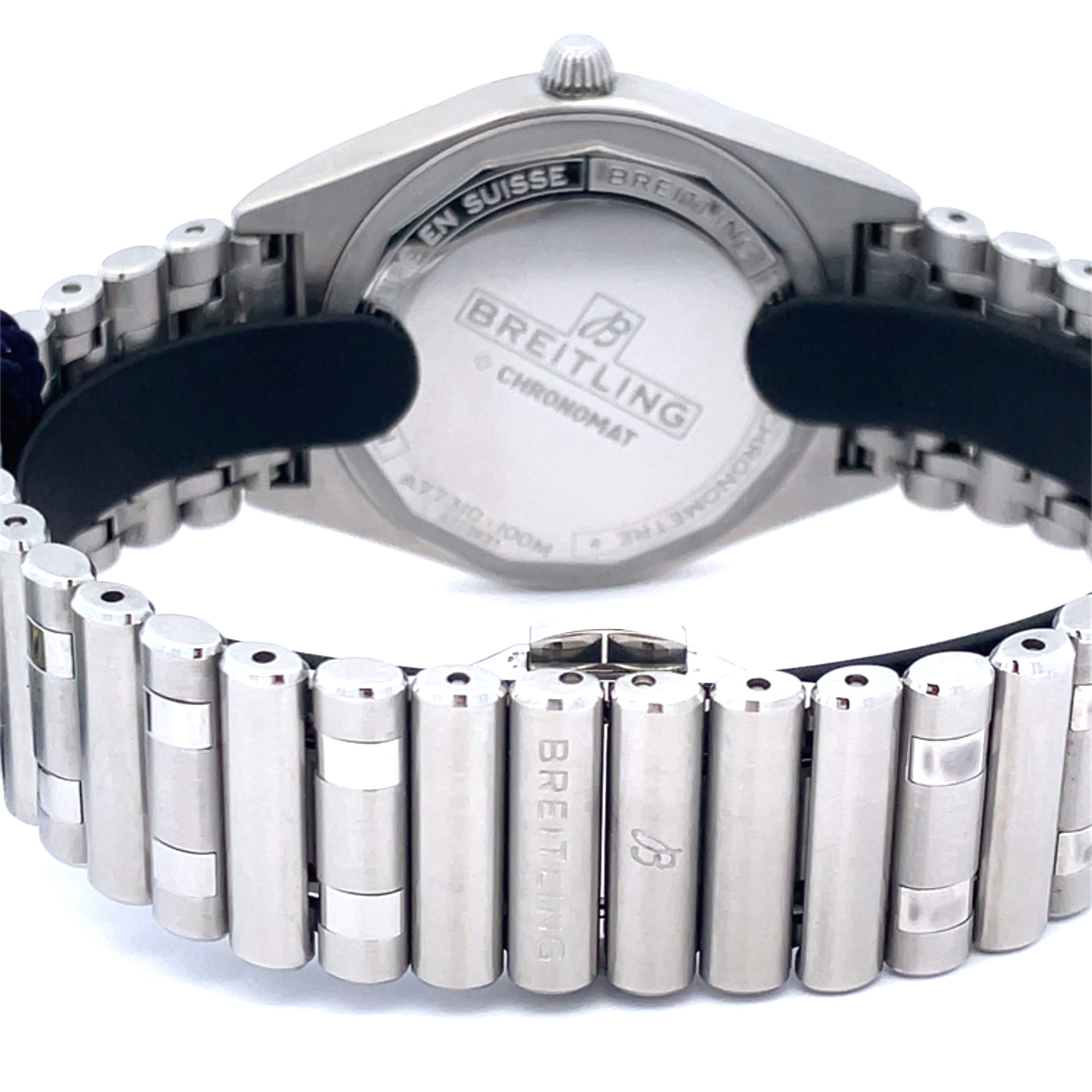 Breitling Ladies Diamond Dial Chronomat 32 Steel Watch A77310