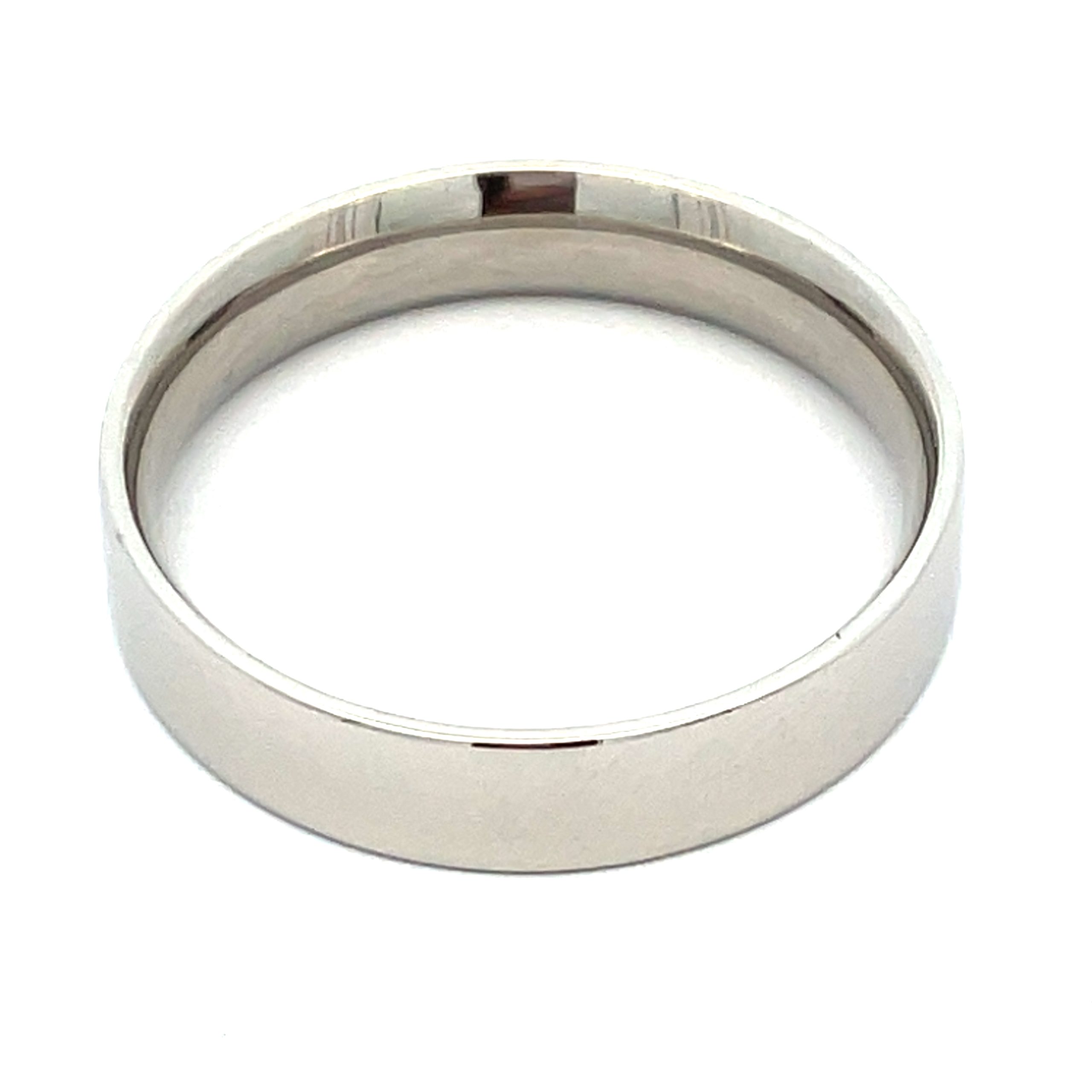 Gents Palladium 5mm Flat Court Band